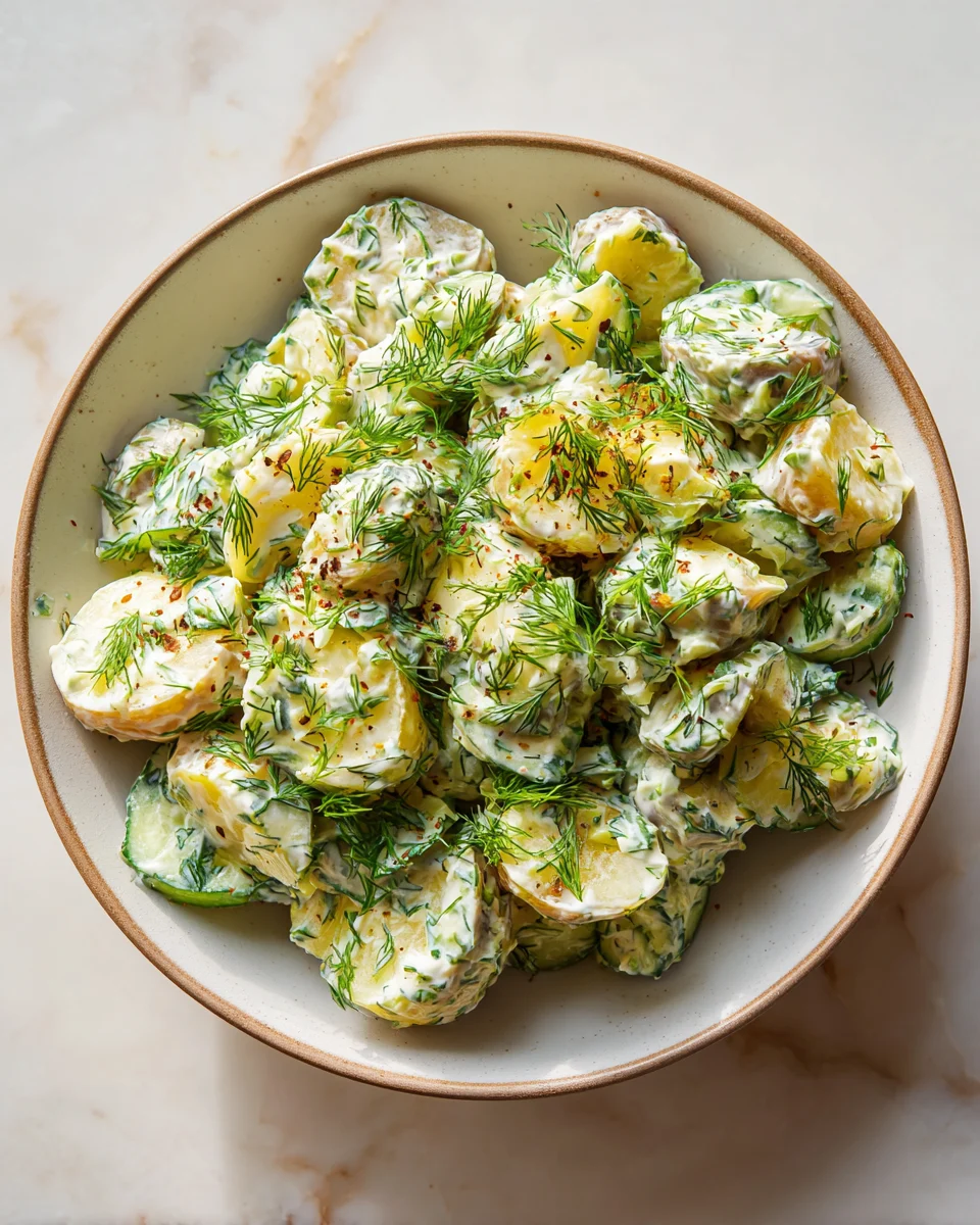 Creamy Dill Cucumber Potato Salad