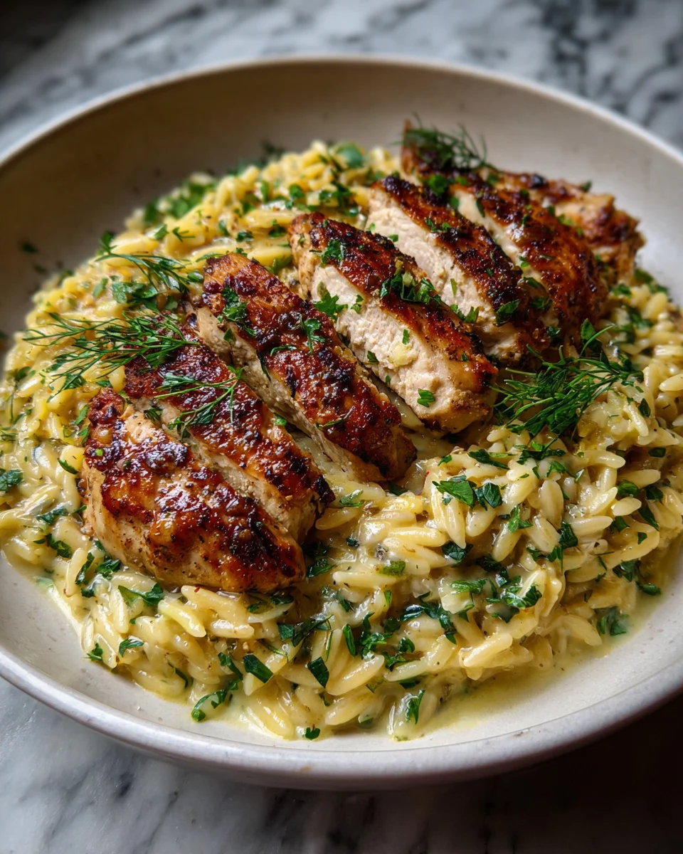 Creamy Lemon Chicken Orzo