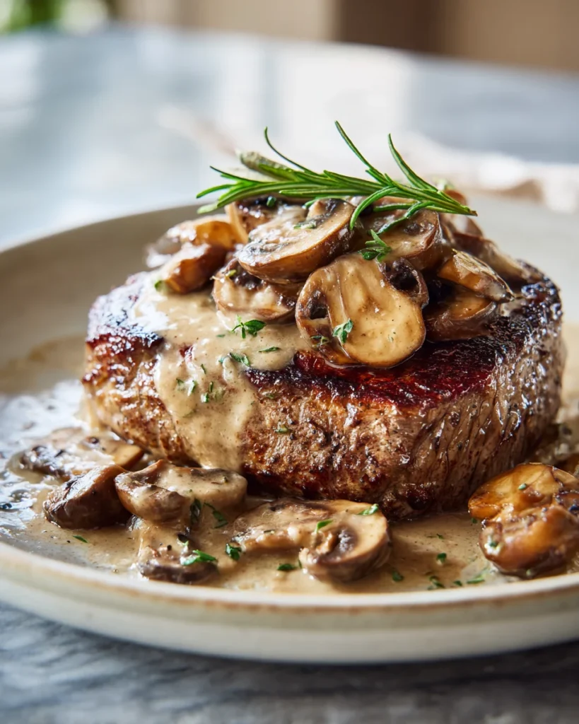 Creamy Mushroom Steak