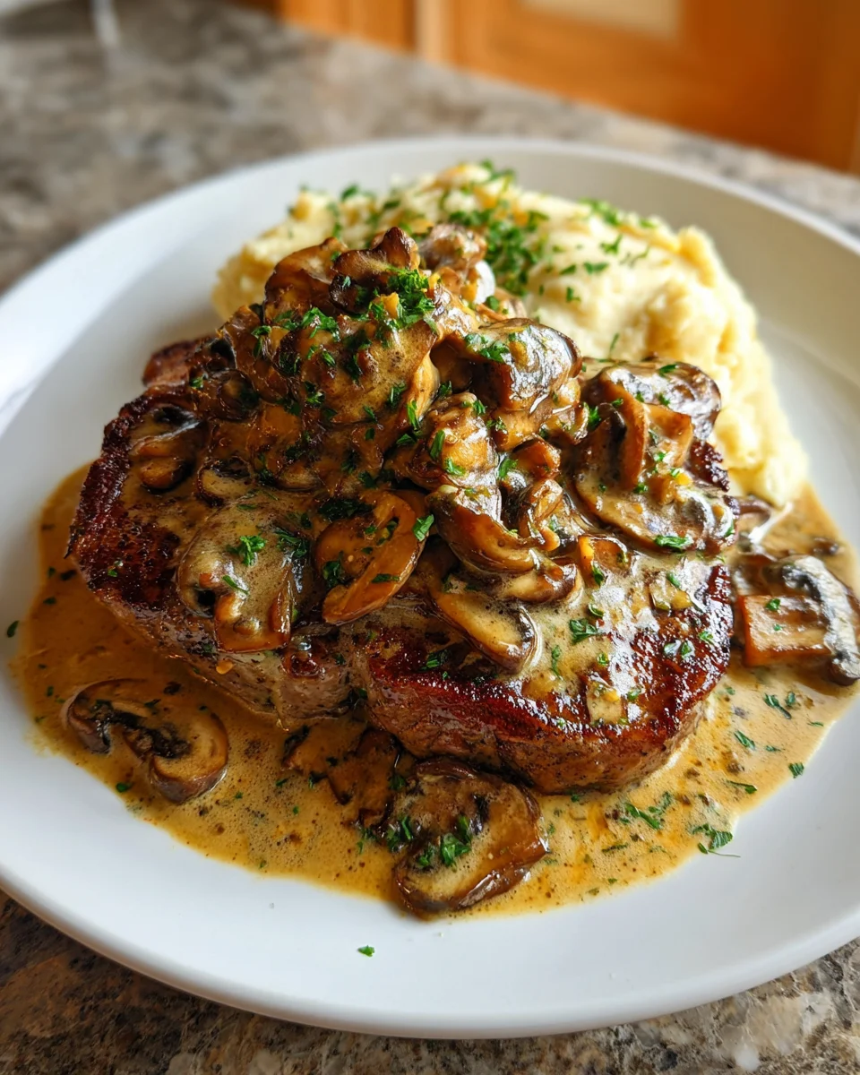 Creamy Mushroom Steak