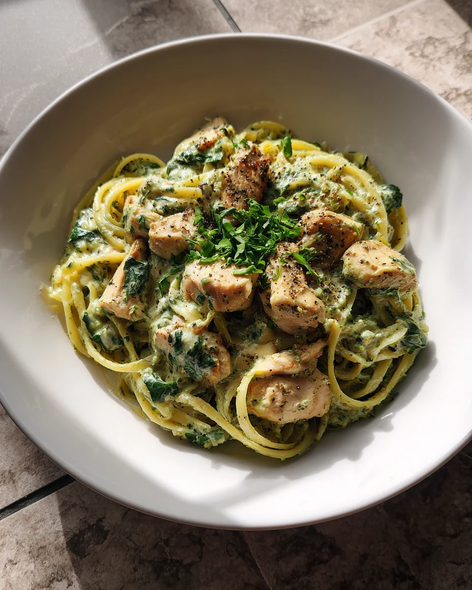 Creamy Pesto Chicken Pasta