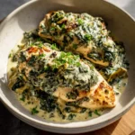 Creamy Spinach Artichoke Chicken Bake
