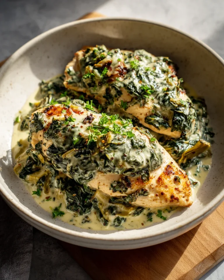 Creamy Spinach Artichoke Chicken Bake