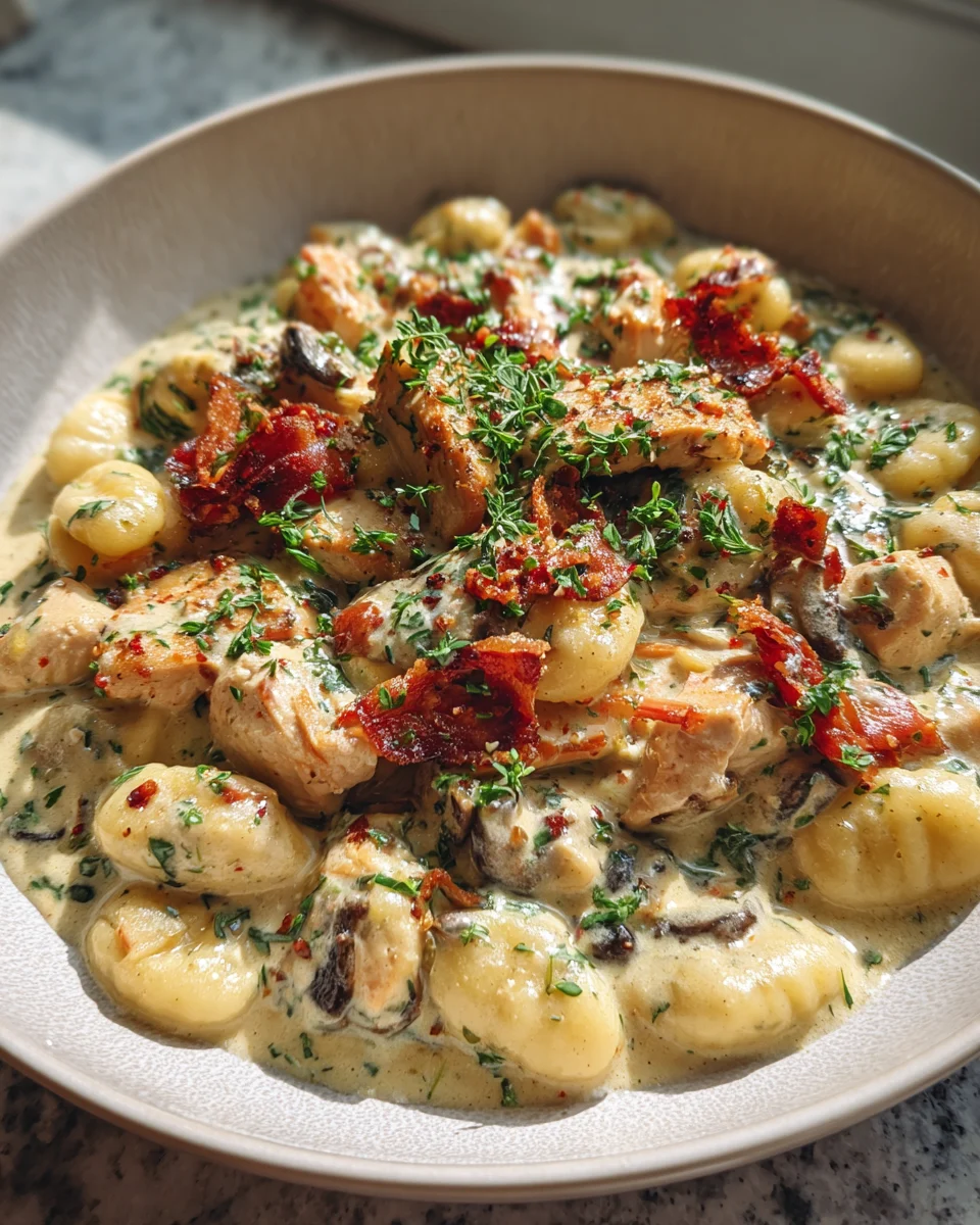 Creamy Tuscan Chicken Gnocchi