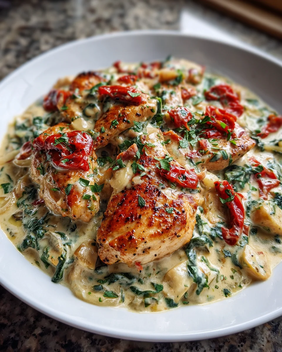Creamy Tuscan Chicken Skillet