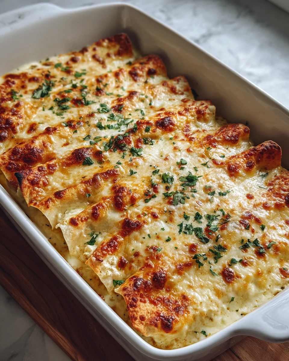 Creamy White Chicken Enchiladas: A Family Favorite