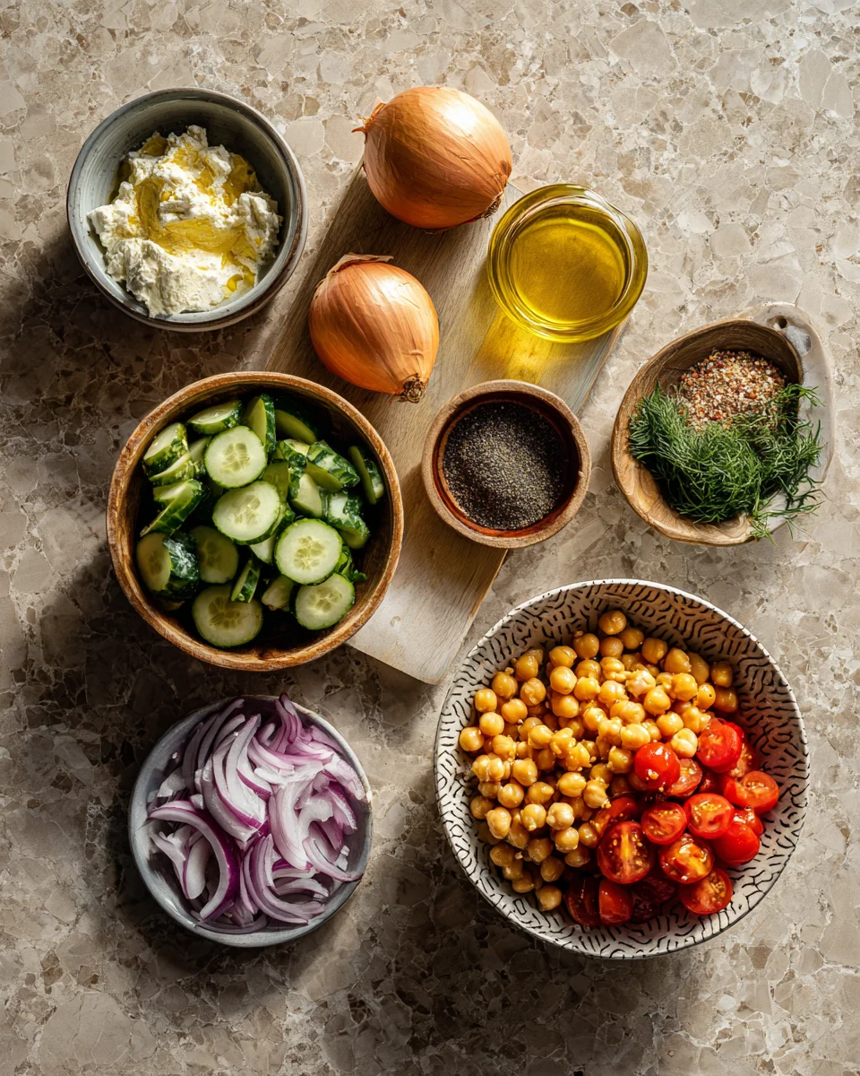 Crispy Chickpea Mediterranean Bowls
