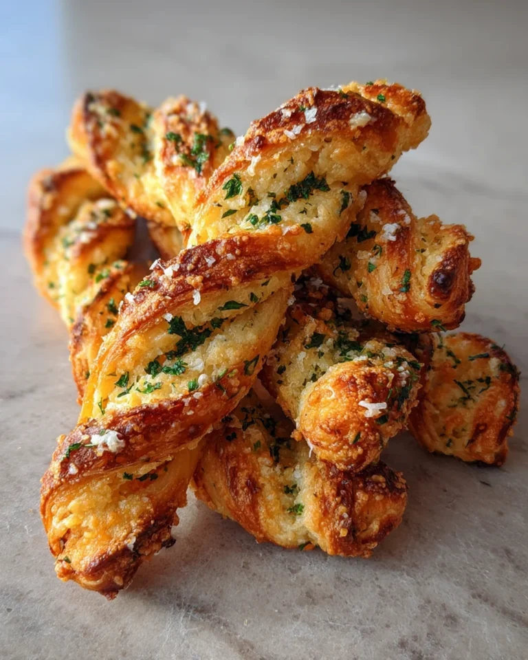 Crispy Garlic Parmesan Bread Twists