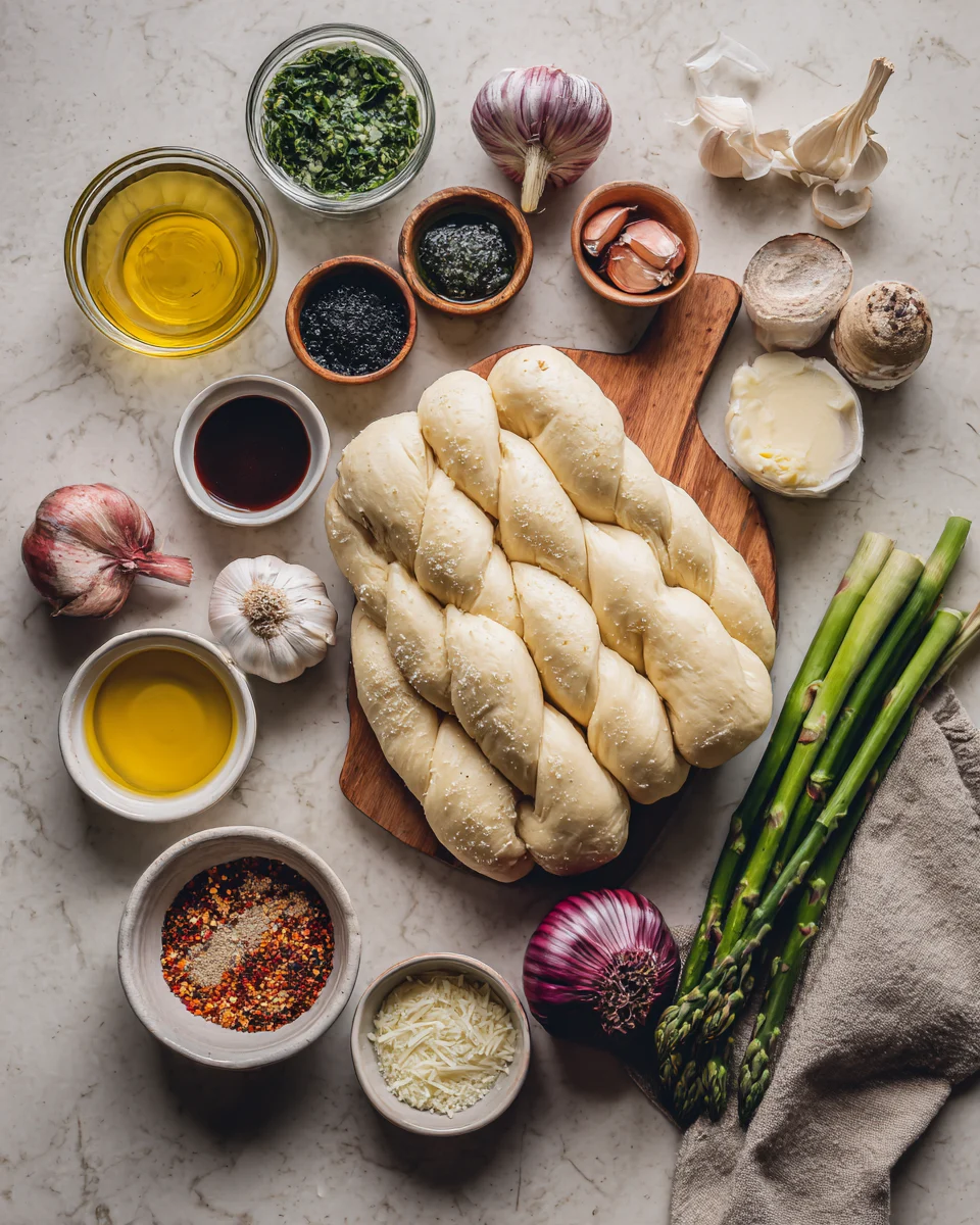 Crispy Garlic Parmesan Bread Twists