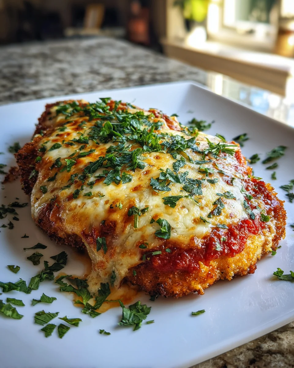 Crispy Hot Honey Chicken Parmesan