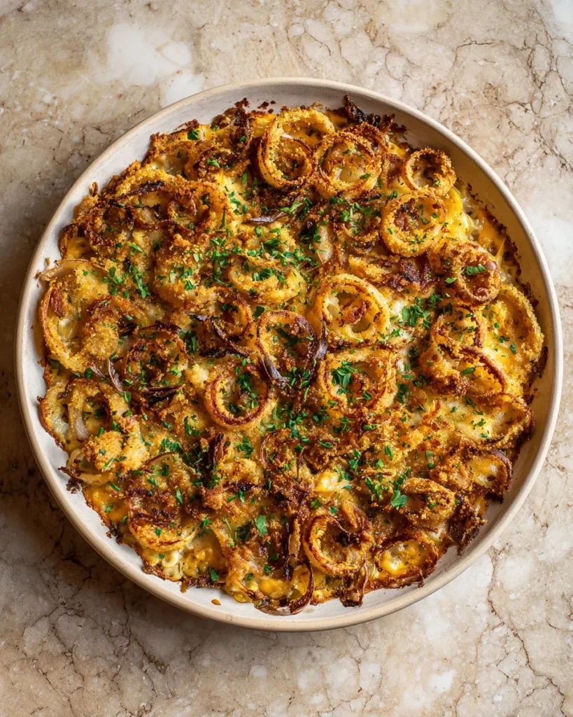 Crispy Onion Ring Casserole