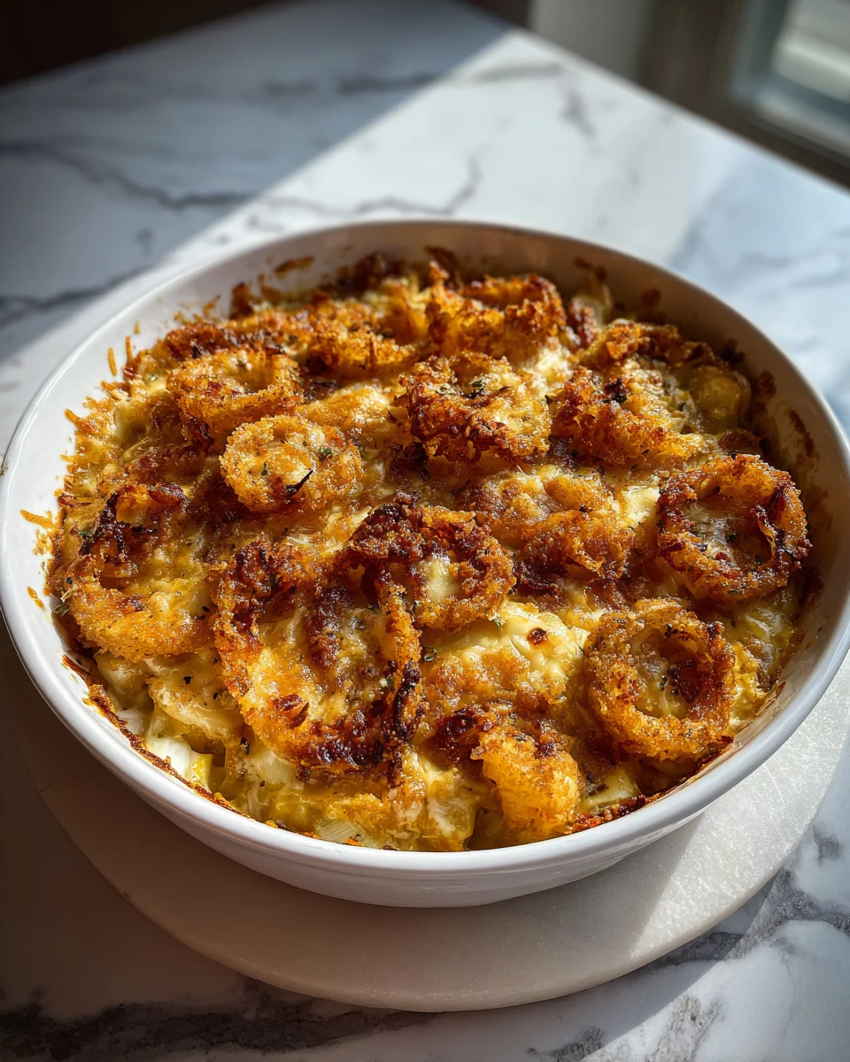 Crispy Onion Ring Casserole