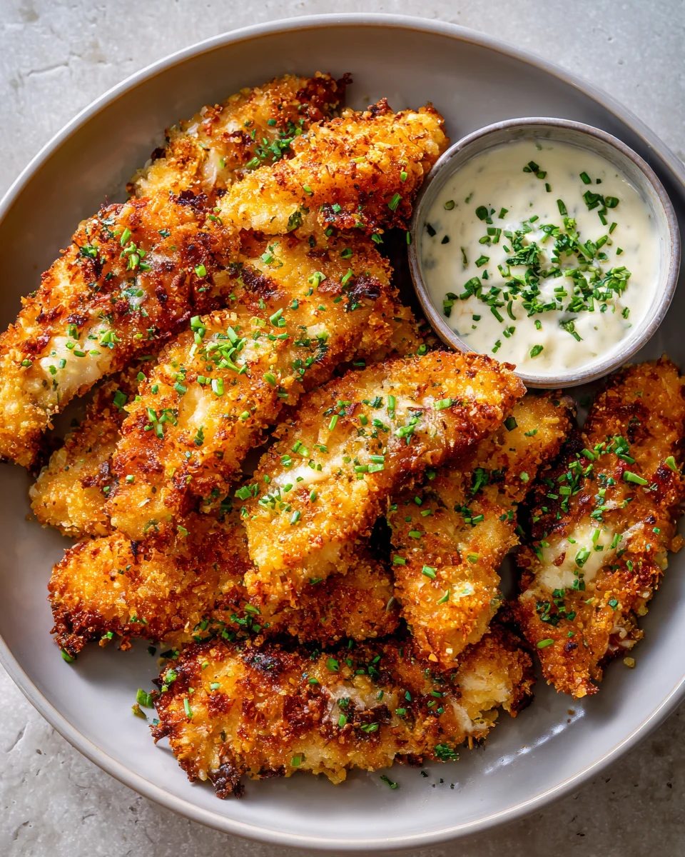 Crispy Ranch Parmesan Chicken Tenders