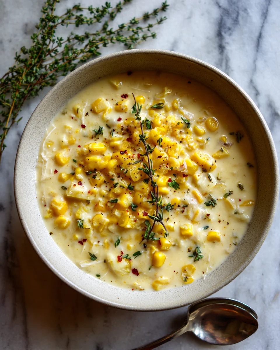 Crockpot Creamy Corn Chowder