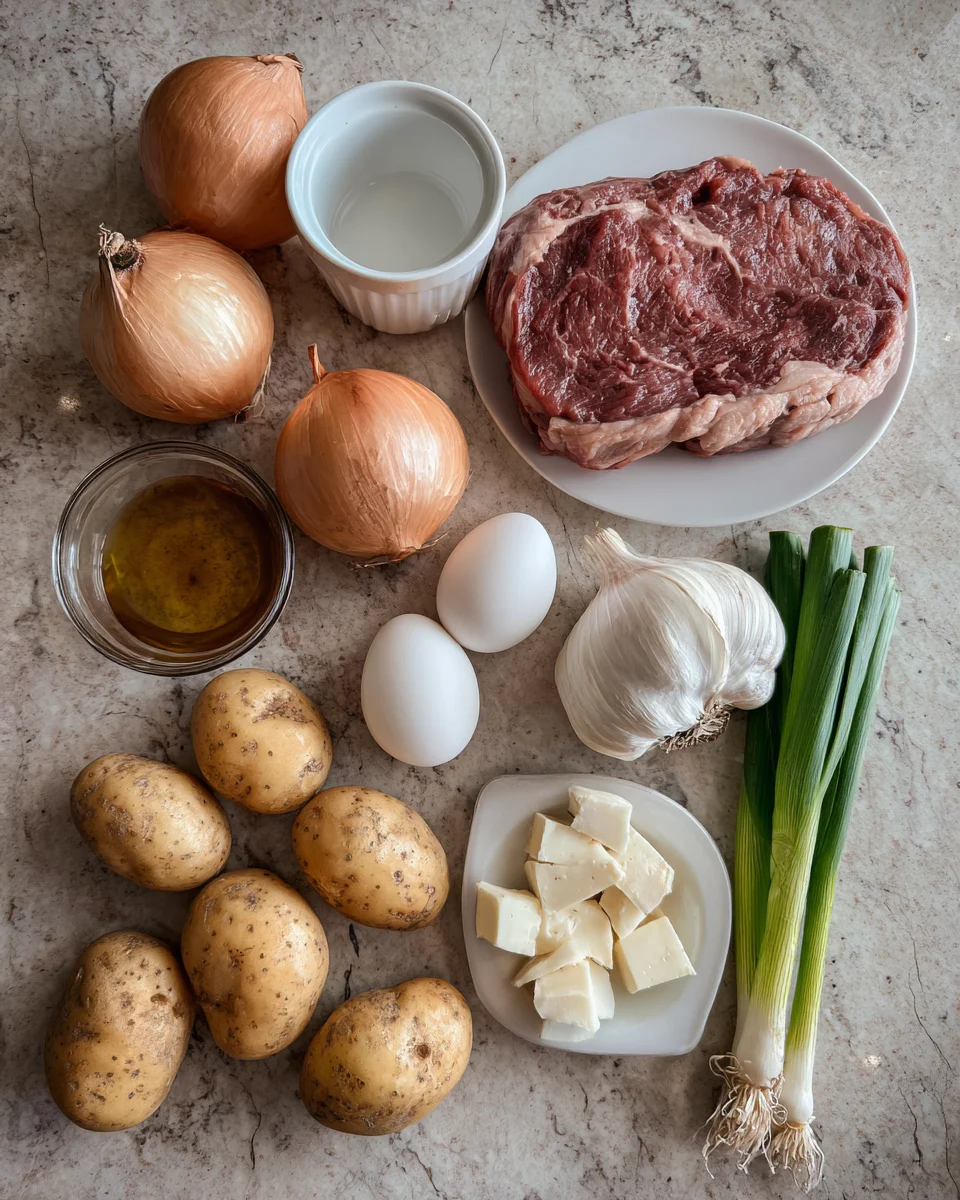 Crockpot French Onion Beef and Potatoes