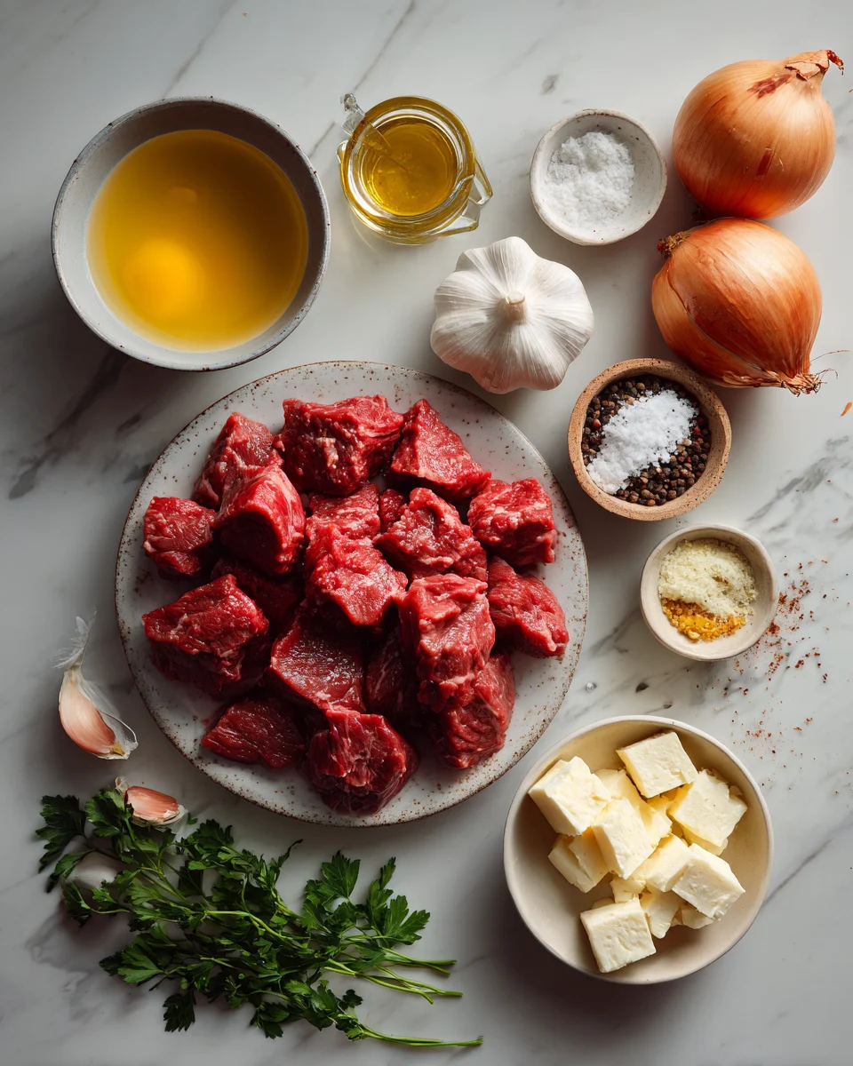 Crockpot Garlic Butter Beef Tips