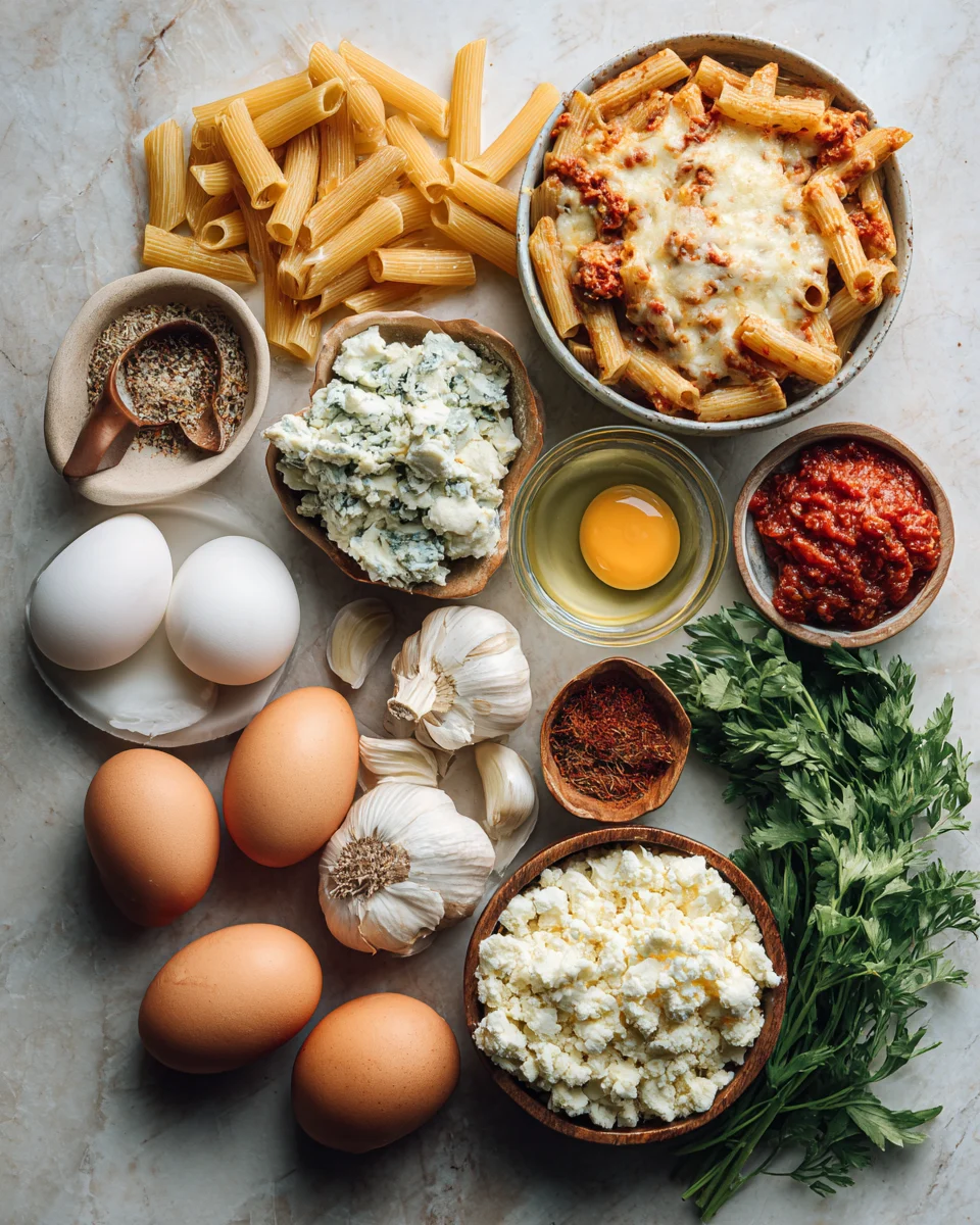 Four Cheese Baked Ziti