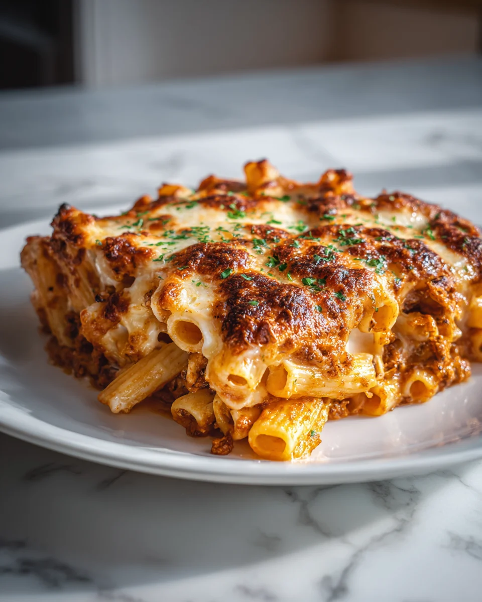 Four Cheese Baked Ziti