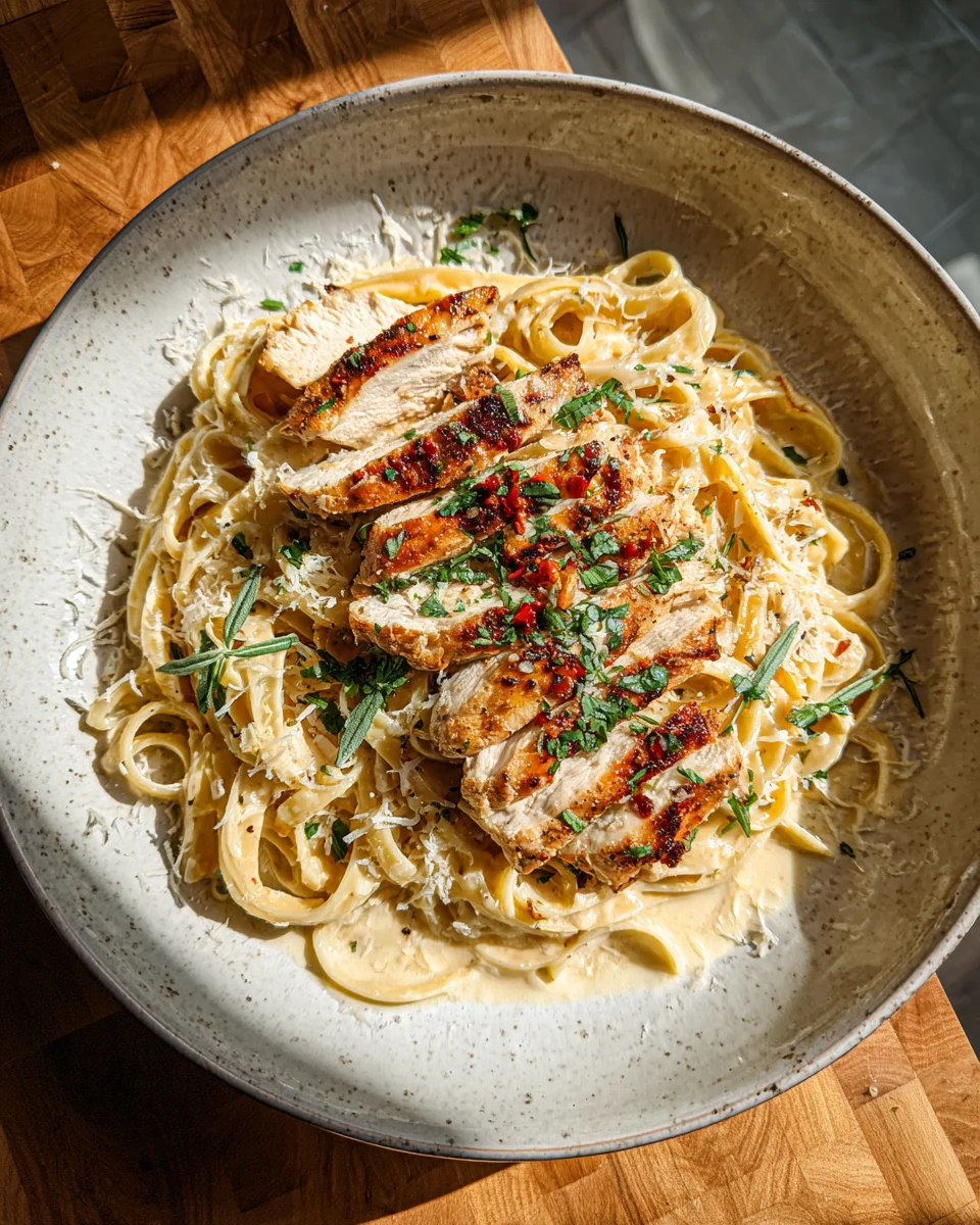 Garlic Butter Chicken Alfredo
