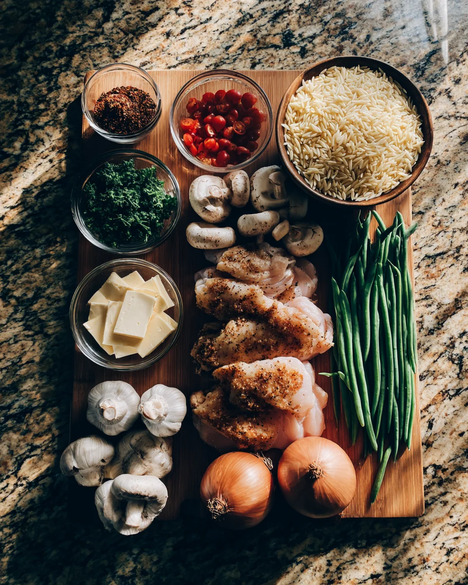 Garlic Butter Chicken Orzo