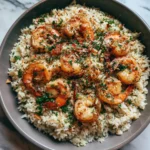 Garlic Butter Shrimp Rice Skillet