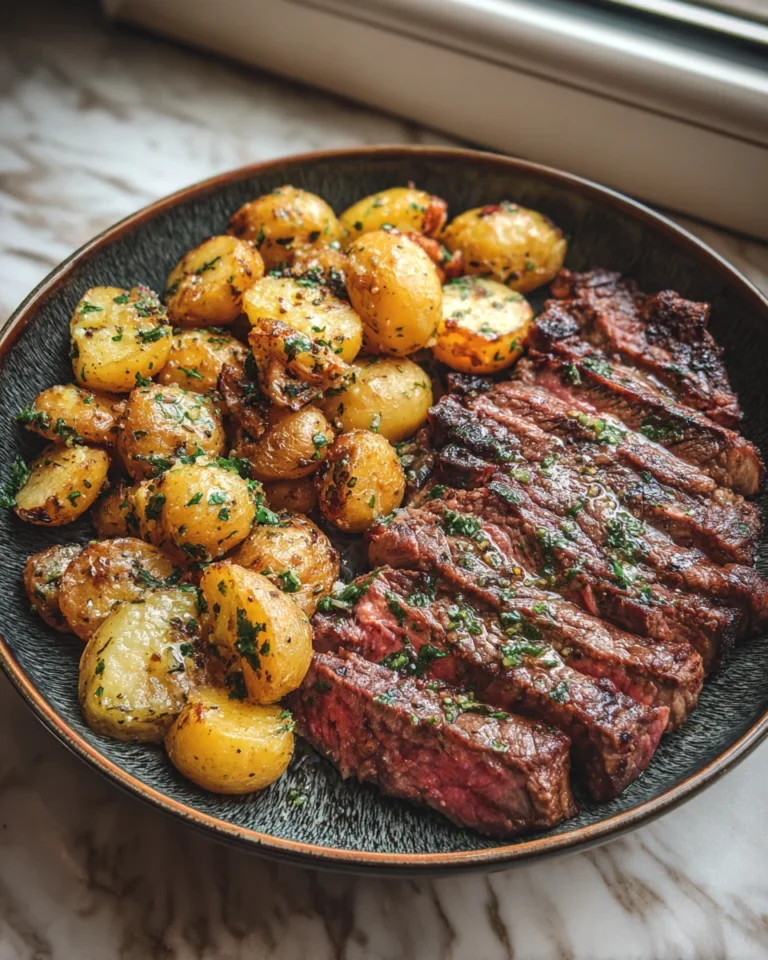 Garlic Butter Steak and Potato Skillet