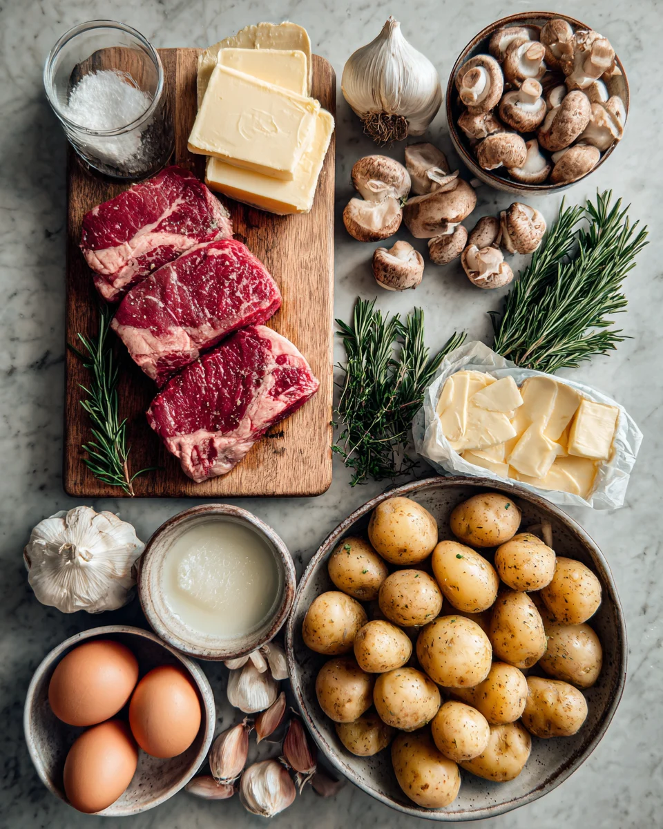 Garlic Butter Steak and Potato Skillet