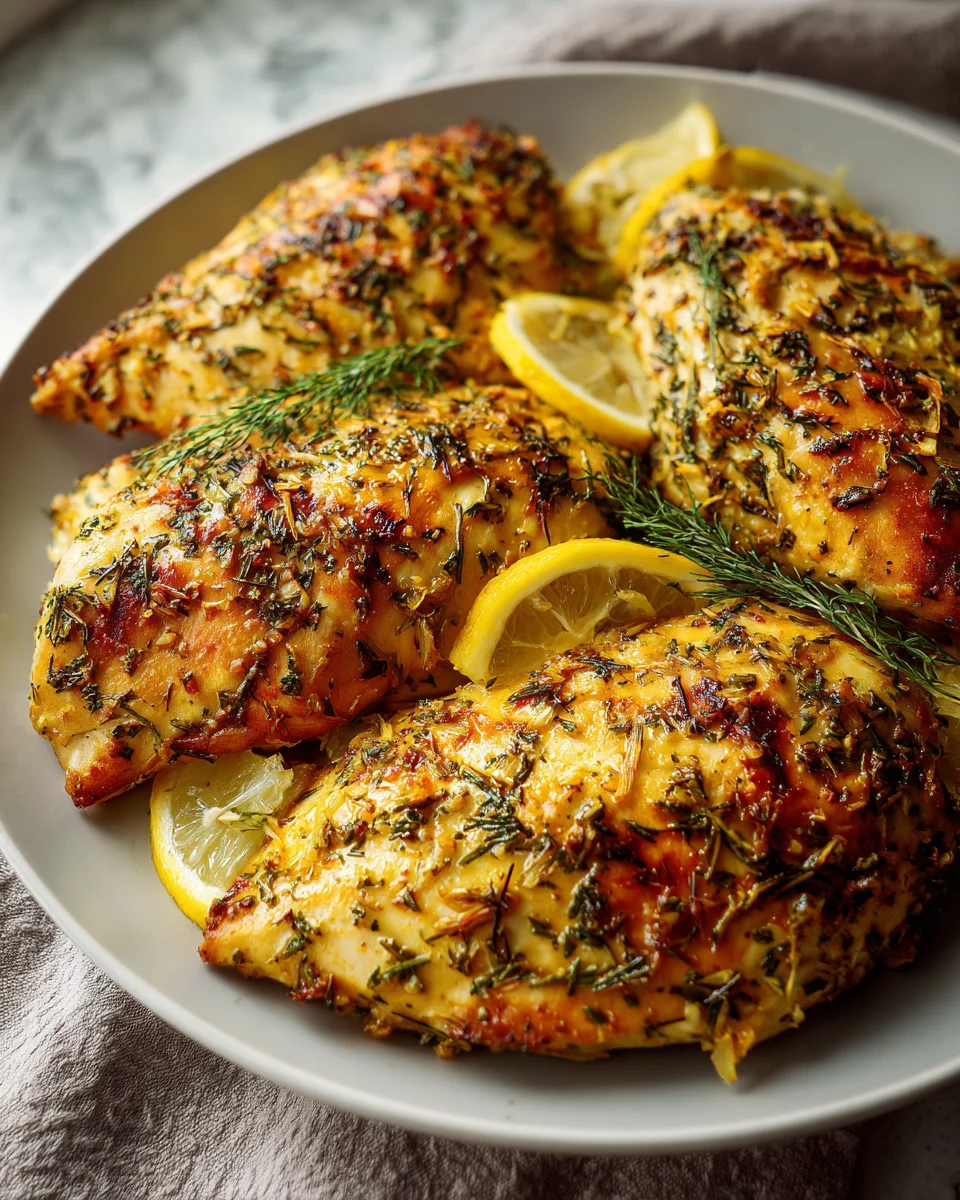 Garlic Lemon Chicken Bake