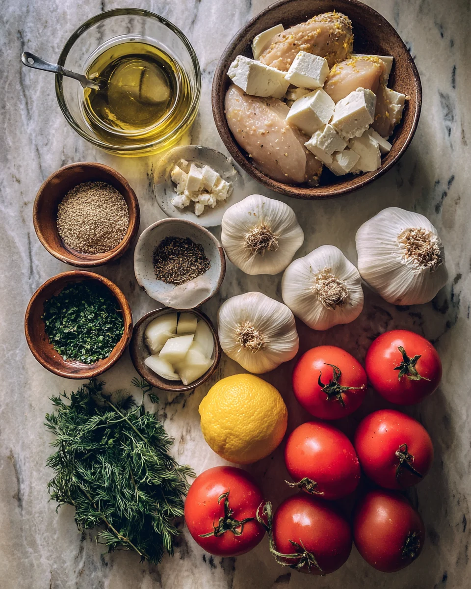 Greek Lemon Chicken with Feta