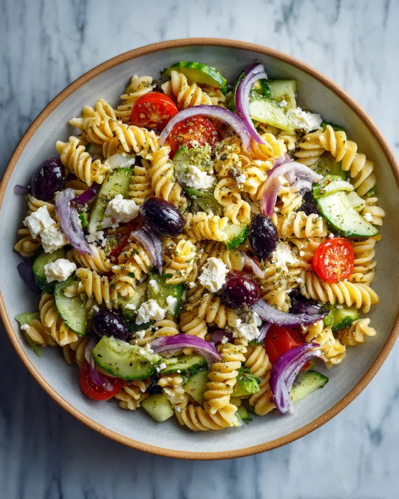 Greek Pasta Salad with Feta