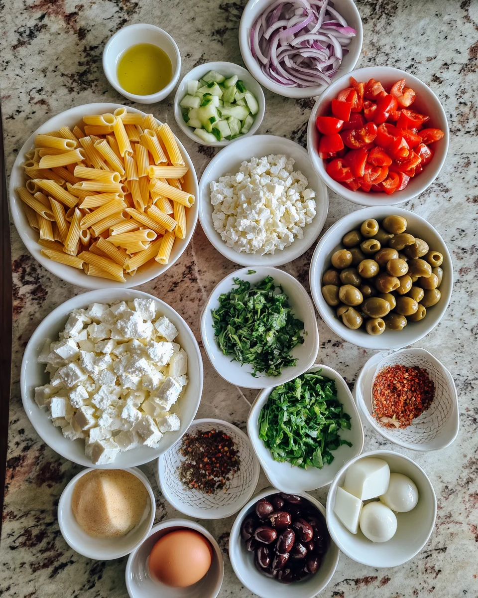 Greek Pasta Salad with Feta