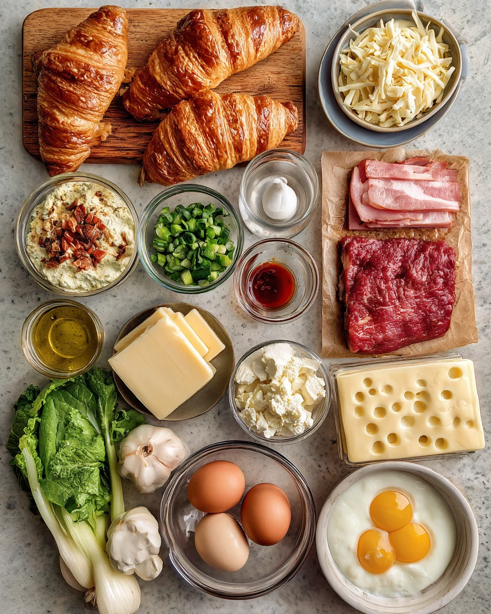 Delicious Ham and Swiss Croissant Bake: A Perfect Family Meal