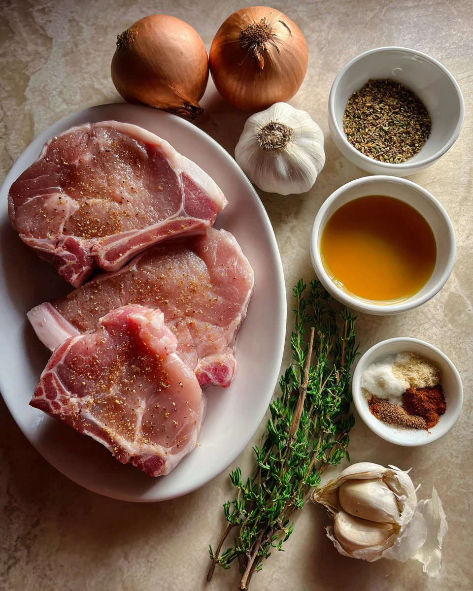 Honey Butter Garlic Pork Chops