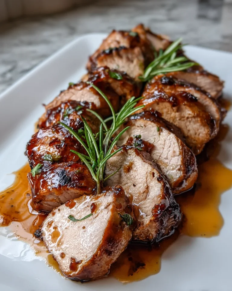 Honey Garlic Glazed Pork Tenderloin Bites