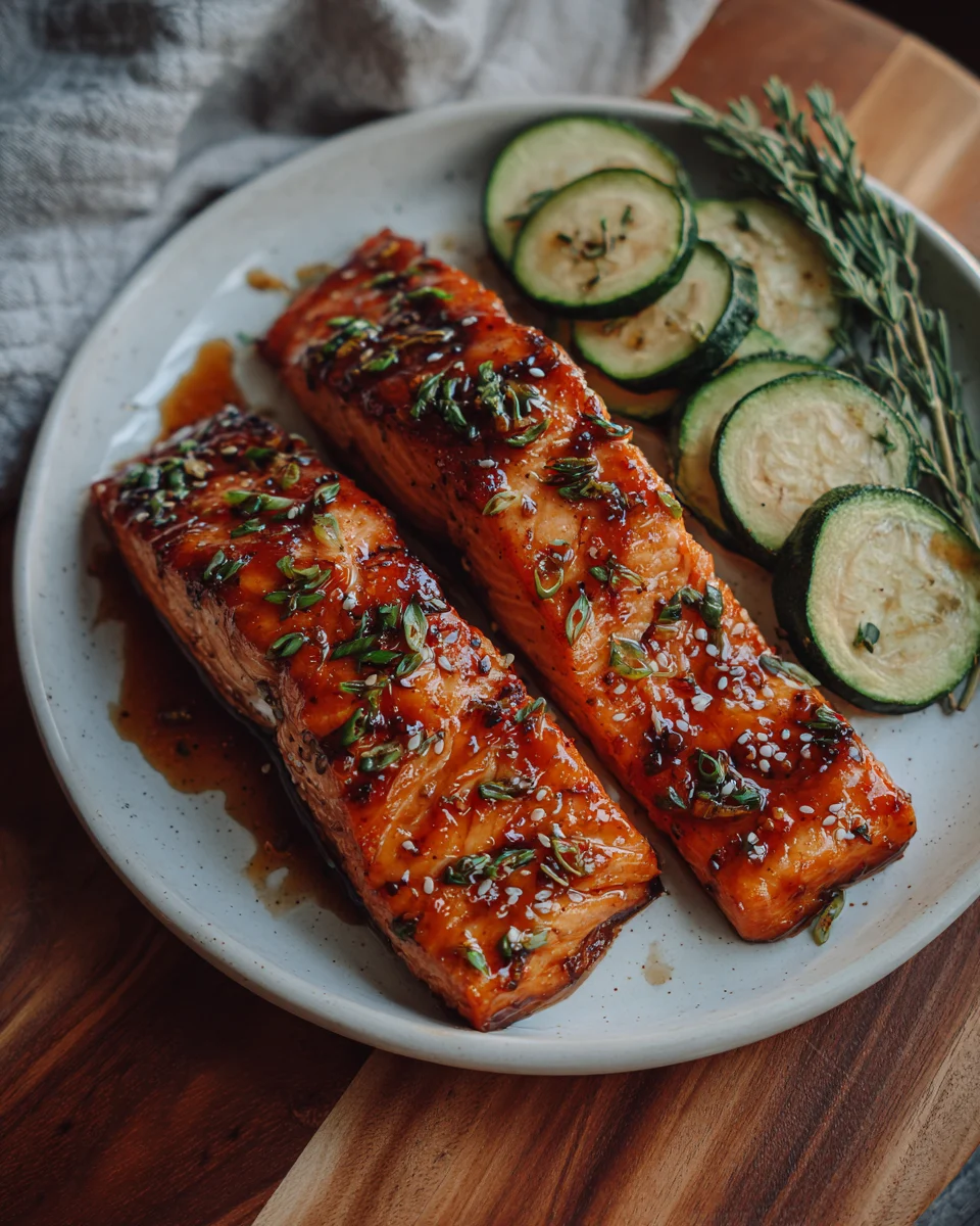 Honey Garlic Glazed Salmon