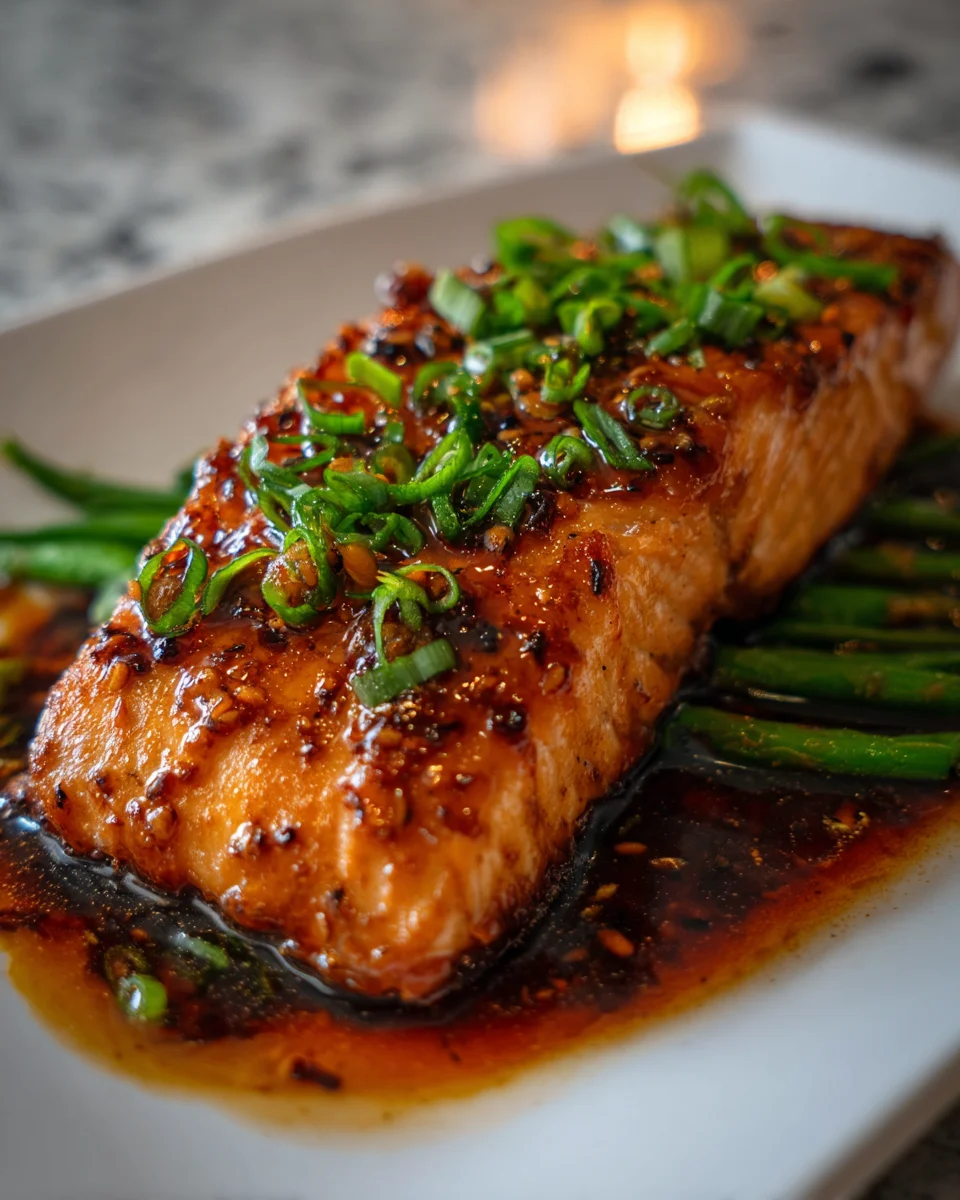 Honey Garlic Glazed Salmon