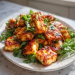 Hot Honey Halloumi Bites