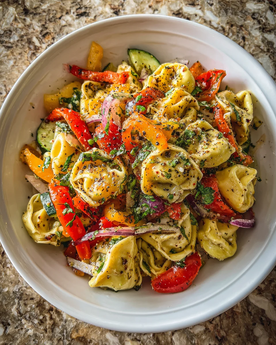 Italian Grinder Tortellini Salad