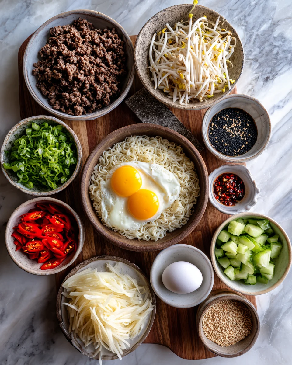 Korean Ground Beef Noodles
