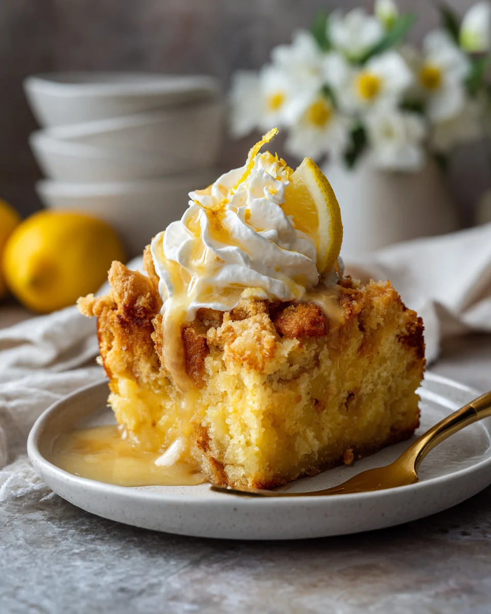 Lemon Cream Cheese Dump Cake