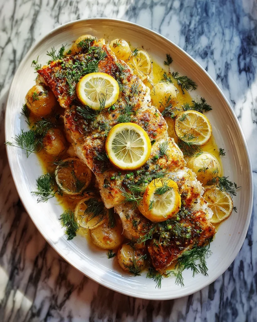 Lemon Dill Fish Bake