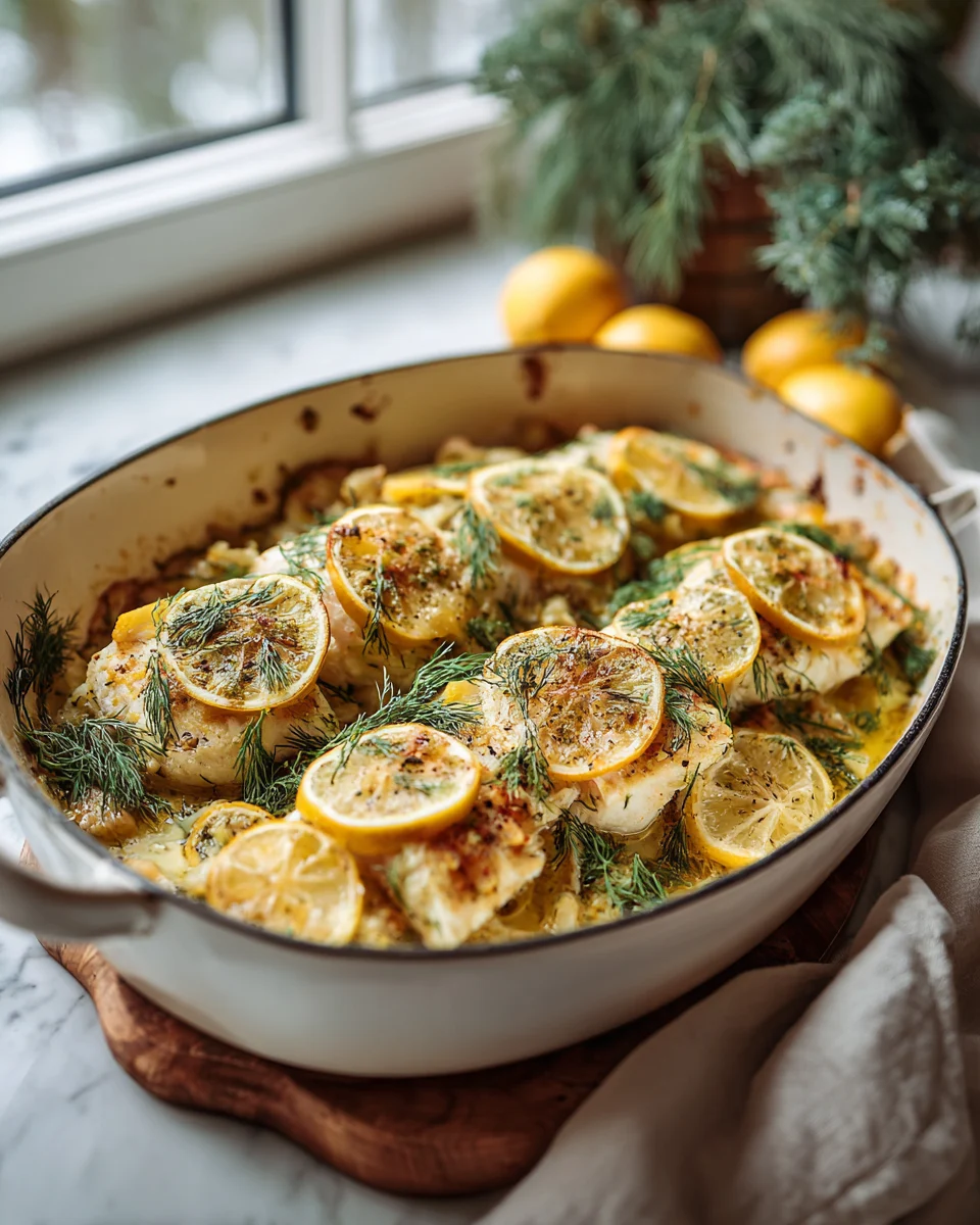 Lemon Dill Fish Bake