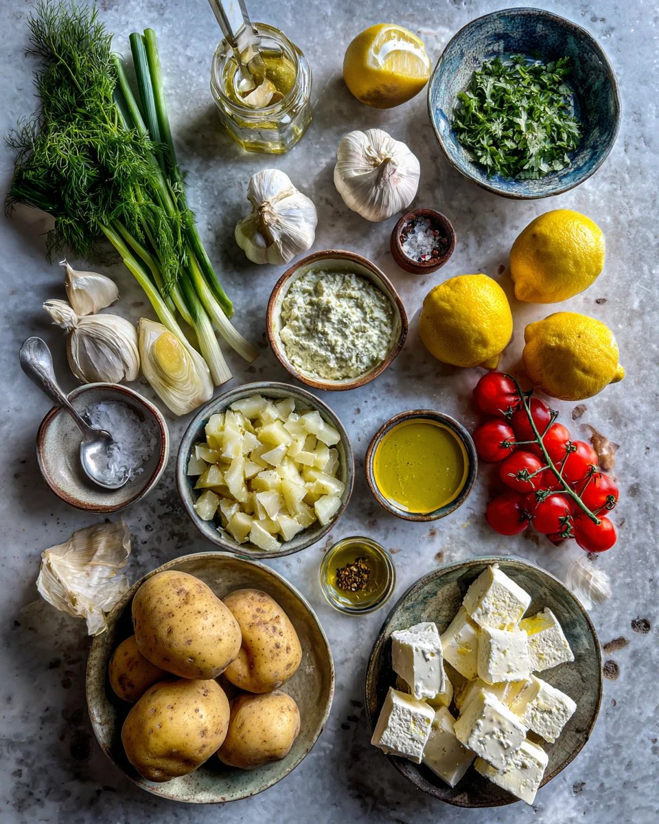 Lemon Greek Feta Potato