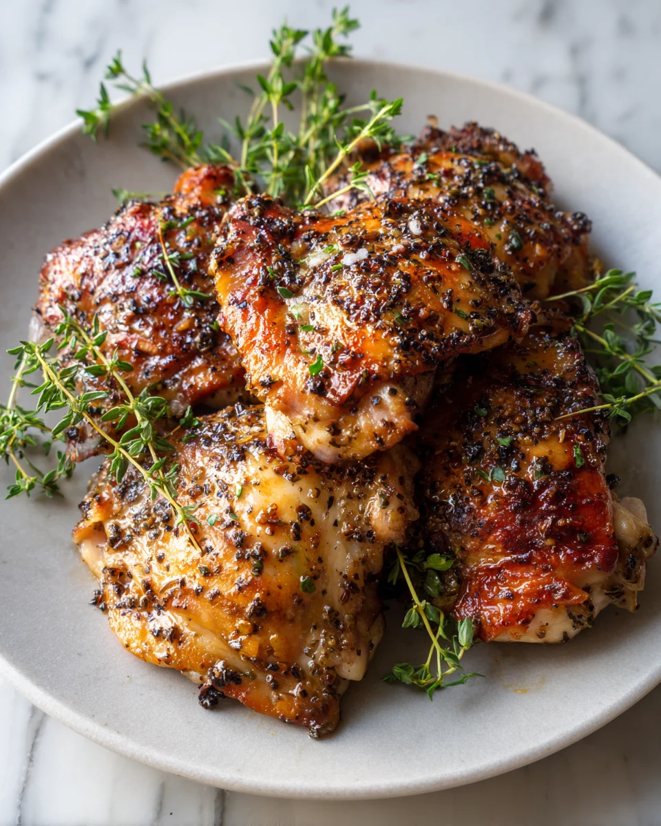 Lemon Pepper Chicken Thighs