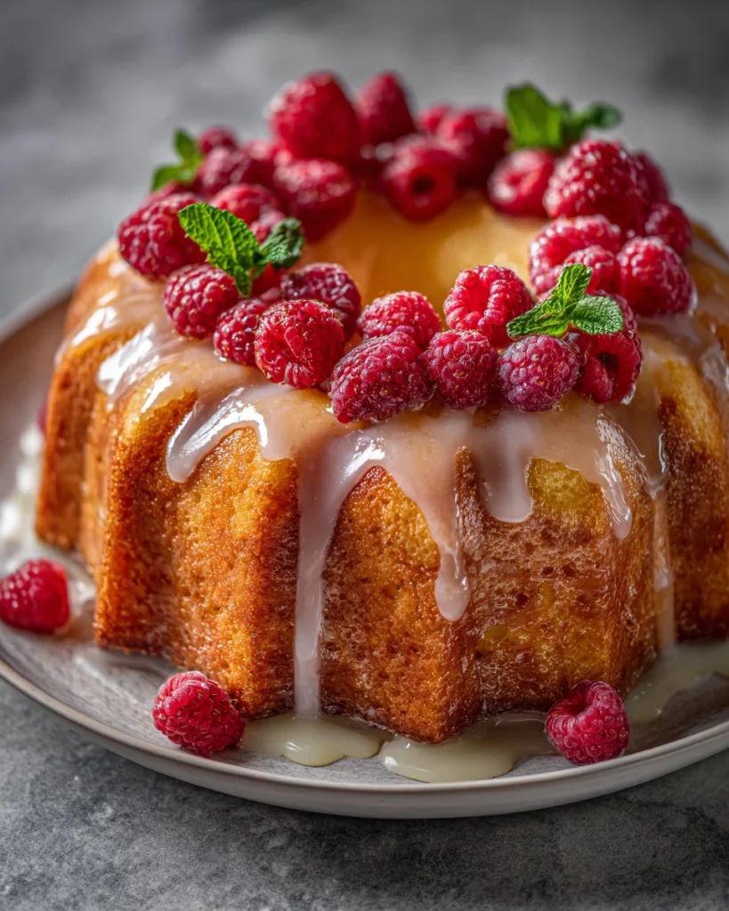 Zesty Lemon Raspberry Bundt Cake: A Family Favorite
