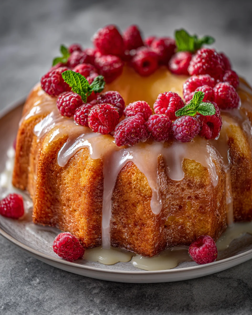 Zesty Lemon Raspberry Bundt Cake: A Family Favorite