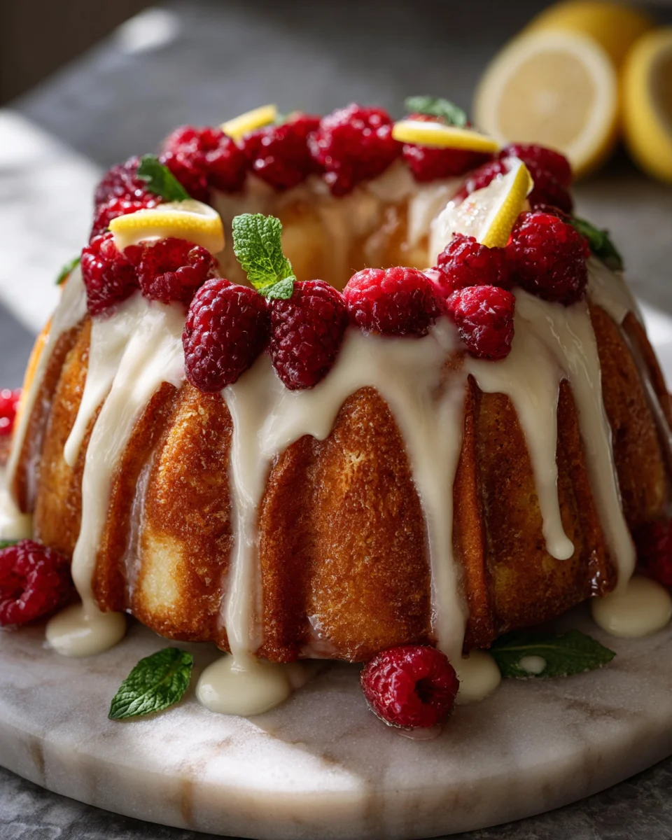 Zesty Lemon Raspberry Bundt Cake: A Family Favorite