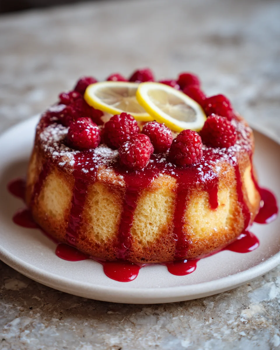 Lemon Raspberry Butter Cake