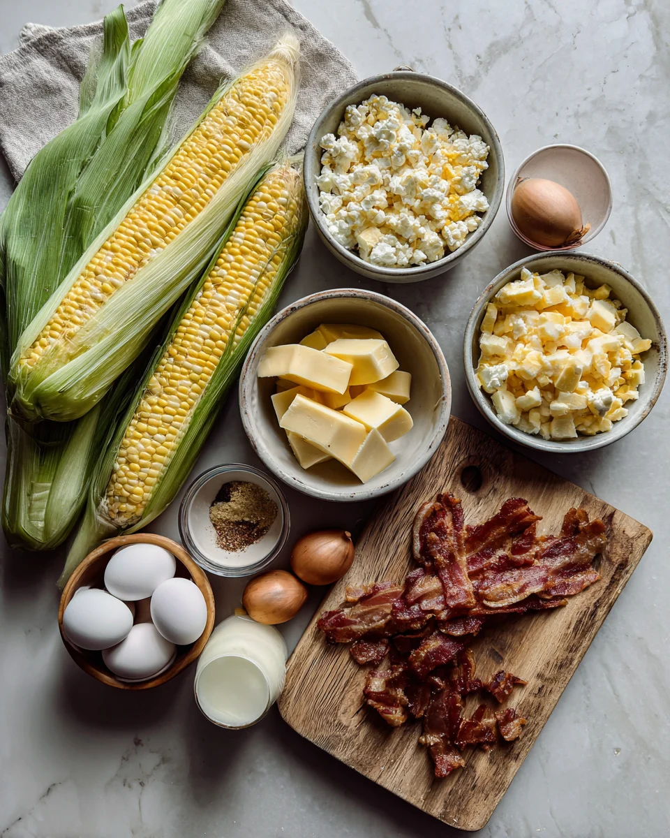 Loaded Bacon Cheddar Corn Casserole
