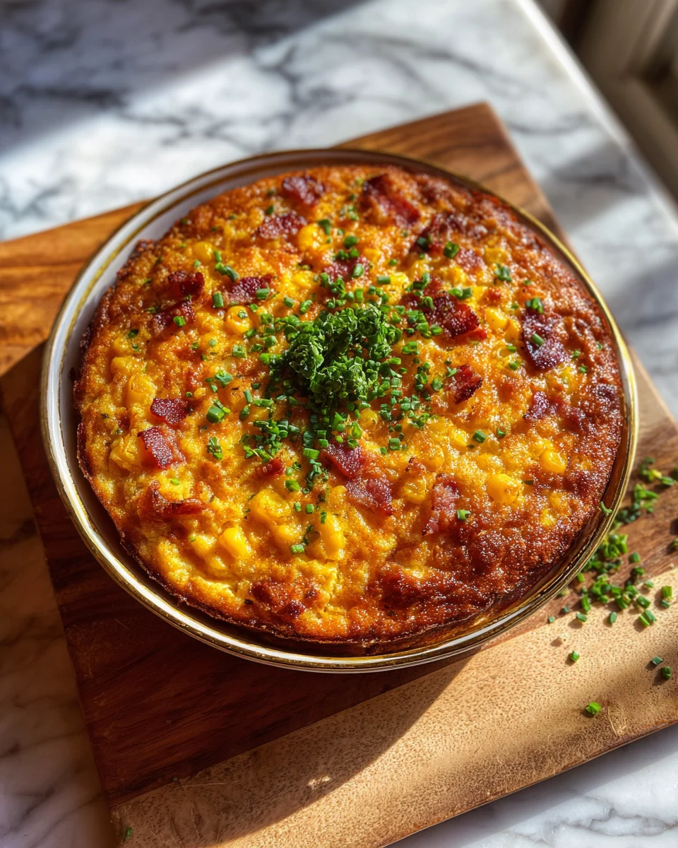Loaded Bacon Cheddar Corn Casserole